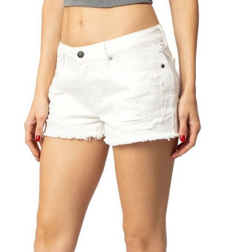 KANCAN WOMEN'S MID RISE SHORTS